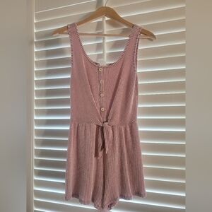 Caution To The Wind Pink and White Striped Top